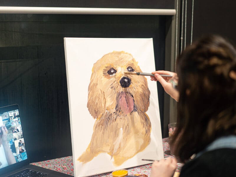 paint and sip at home